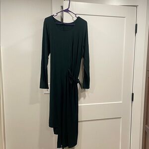 Universal Standard forest green  Long Sleeve Dress